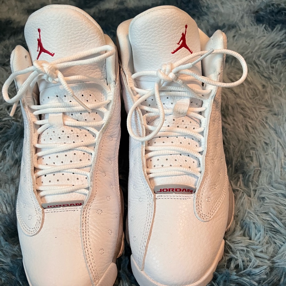 White Air Jordan high tops size 8